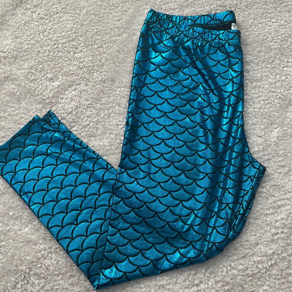 NWOT teal mermaid leggings